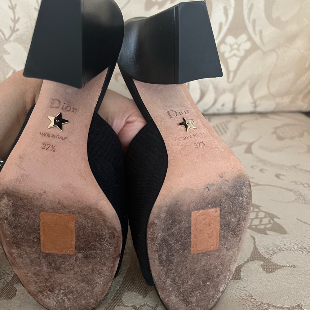 Christian Dior black heels 37.5 - Picture 5 of 10